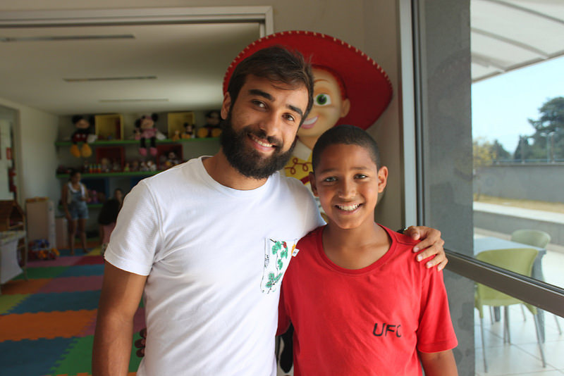 Visita do Gabriel Xavier, jogador do Cruzeiro - CAPE
